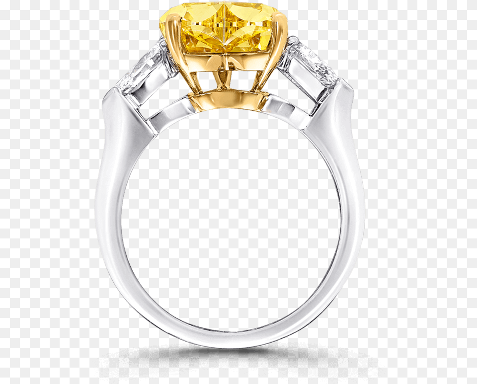 Classic Graff Heart Shape Ring Yellow Diamond Engagement Ring, Accessories, Jewelry, Bottle, Cosmetics Free Png