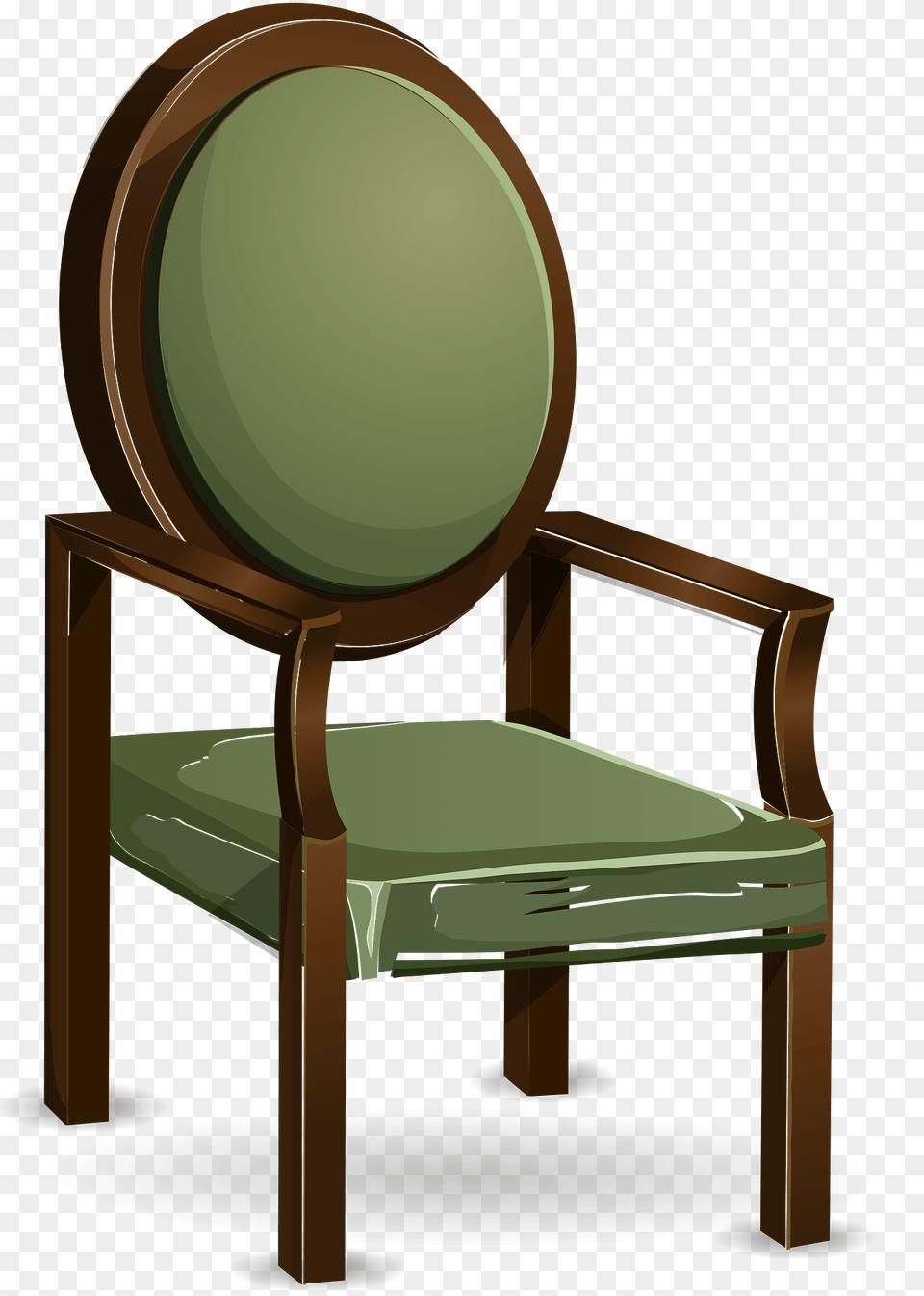 Classic Green Soft Chair Clipart, Furniture, Armchair Free Transparent Png