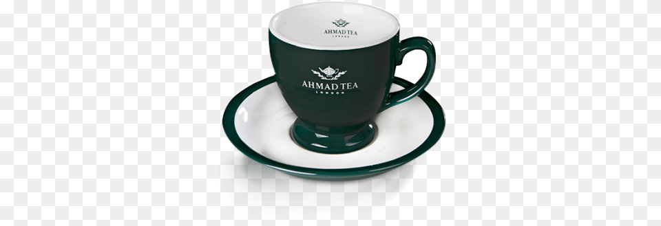 Classic Green Teacup Amp Saucer Ahmad Tea Cup, Beverage, Coffee, Coffee Cup Png Image