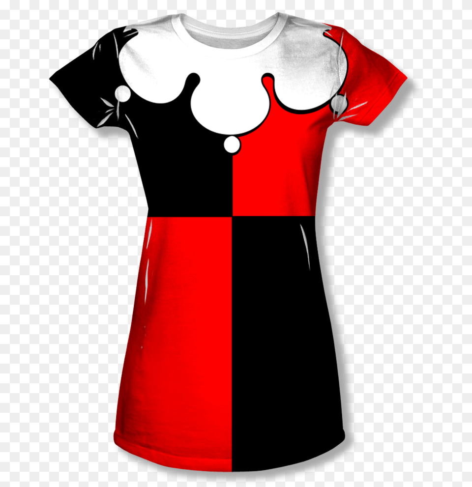 Classic Harley Quinn Tee Shirt, Clothing, T-shirt, Person Free Transparent Png