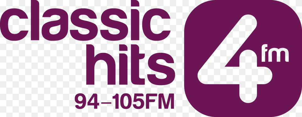 Classic Hits 4fm Logo Classic Hits Radio Ireland, Purple, Art, Graphics Free Png Download