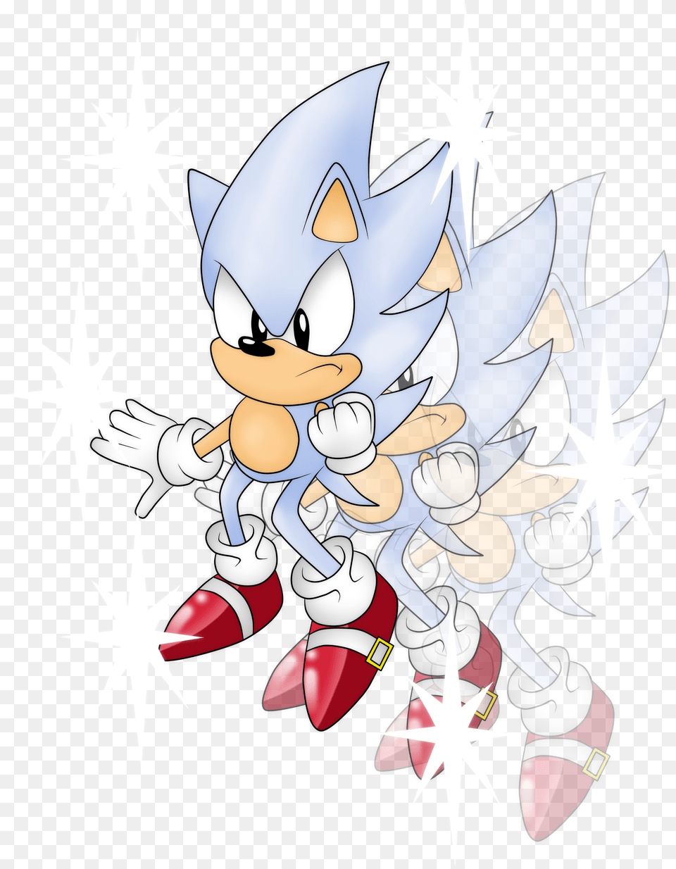 Classic Hyper Sonic Sonic The Hedgehog, Book, Comics, Publication, Art Free Transparent Png