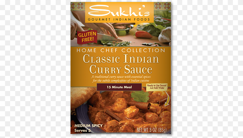 Classic Indian Curry Sauce Sukhi39s Gourmet Indian Food Classic Curry Sauce, Advertisement, Poster, Baby, Person Free Png