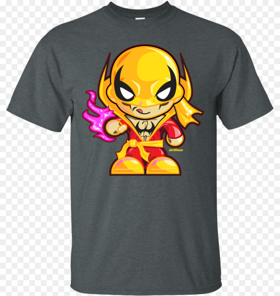 Classic Iron Fist Chibired Luke Cage T Shirt Amp Hoodie T Shirt, Clothing, T-shirt, Baby, Person Free Png
