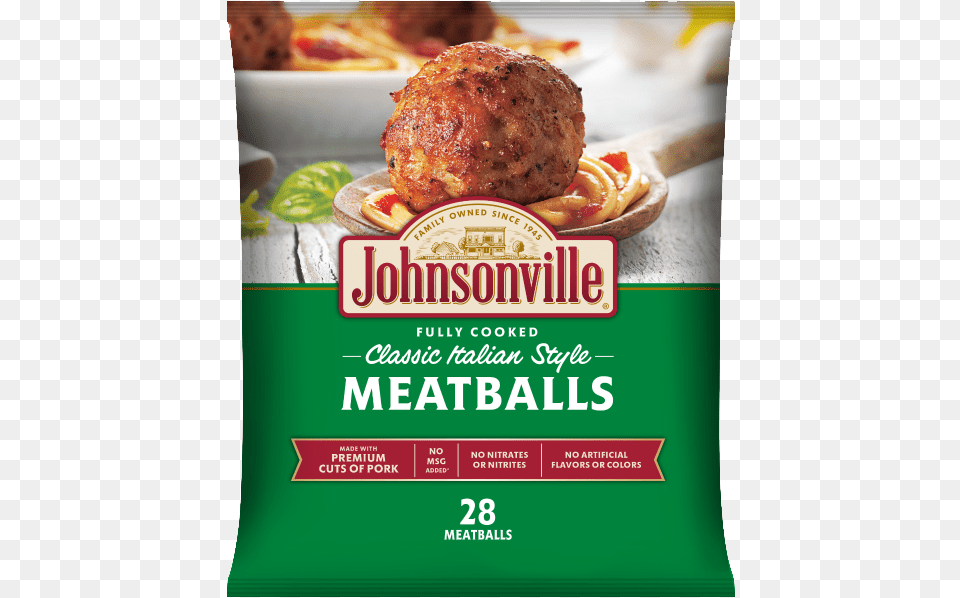 Classic Italian Style Meatballs Johnsonville Frozen Meatballs, Advertisement, Poster, Food, Meat Free Png Download