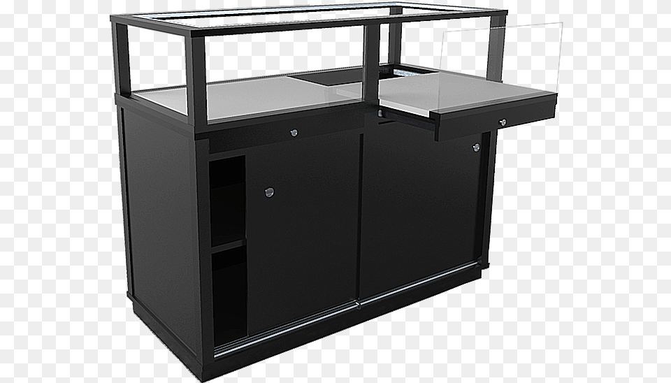 Classic Jewelry Vision Horizontal Retail Display Case Retail Jewelry Display Case, Table, Cabinet, Sideboard, Furniture Free Transparent Png
