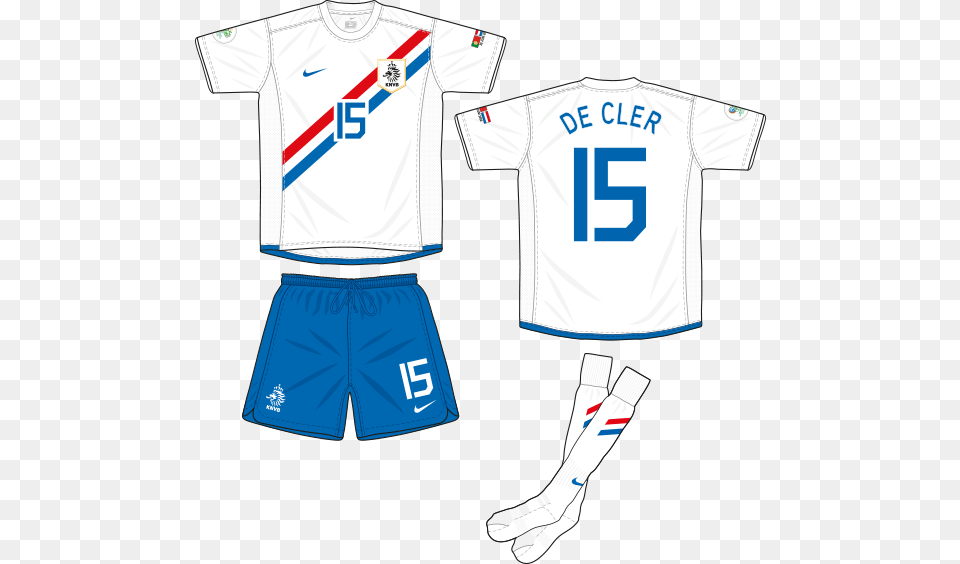 Classic Kits By Jsc Aek 06 07 Pxd No Requests Netherlands 2006 Kit, Clothing, Shirt, Shorts, T-shirt Png Image