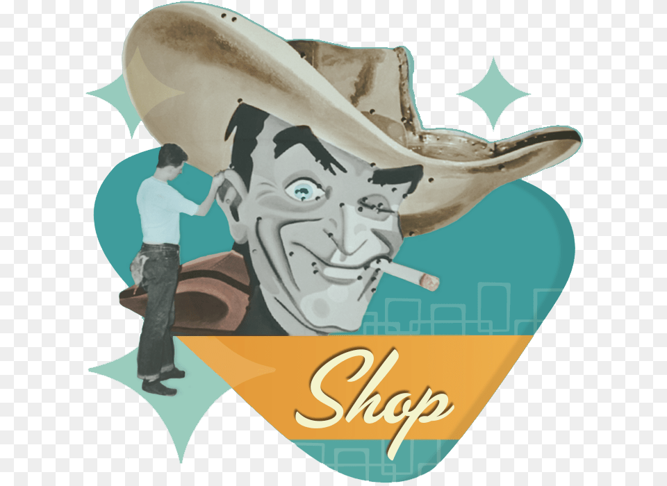 Classic Las Vegas Shop Cartoon, Hat, Clothing, Person, Man Free Png Download