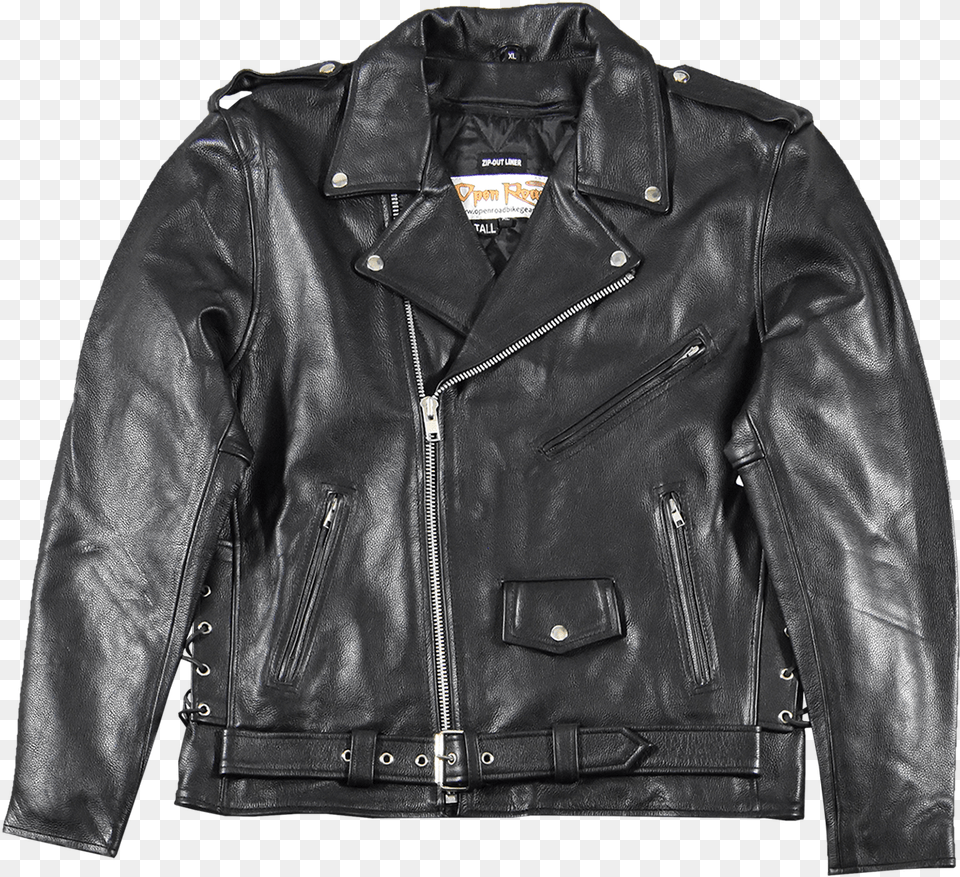 Classic Leather Biker Jacket Tallclass Lazyload Leather Jacket, Clothing, Coat, Leather Jacket Free Png Download