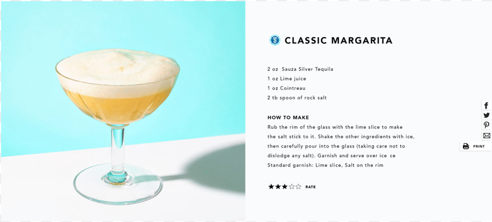 Classic Margarita, Glass, Alcohol, Beverage, Cocktail Png