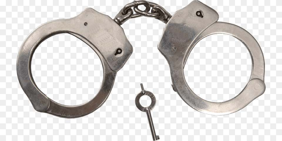 Classic Metal Handcuffs Transparent Background Police Handcuffs Png Image