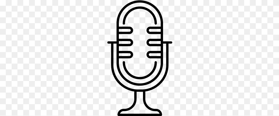 Classic Microphone Vector Old Microphone Icon, Gray Free Png