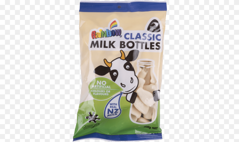 Classic Milk Bottles 200g Dairy Cow, Food Free Png Download