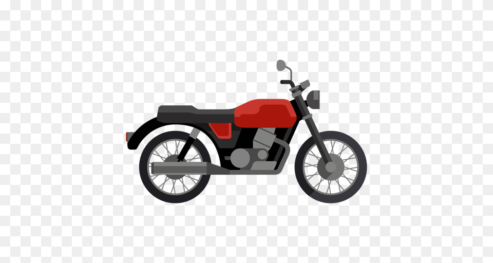 Classic Motorcycle Icon, Transportation, Vehicle, Machine, Wheel Png Image