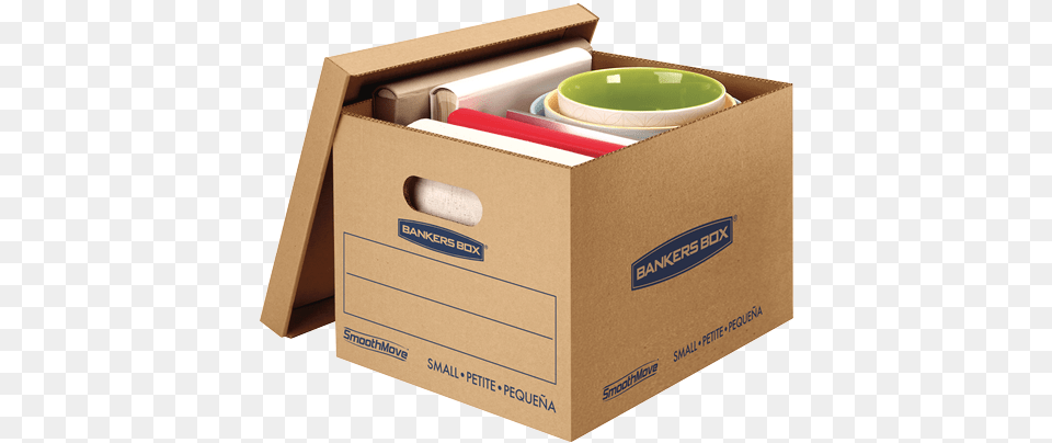 Classic Moving Box Large Bankers Box, Cardboard, Carton, Package, Package Delivery Png