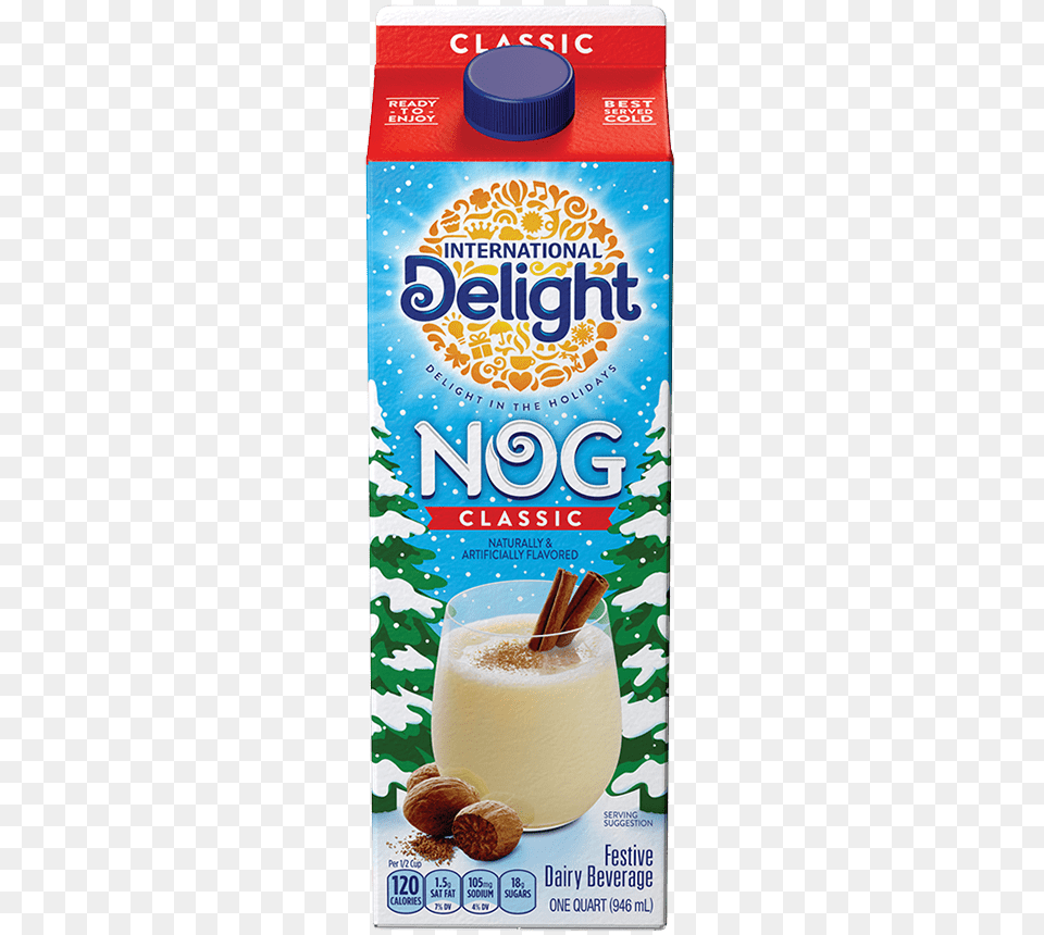 Classic Nog Coffee Creamer, Beverage, Juice, Milk, Smoothie Free Transparent Png