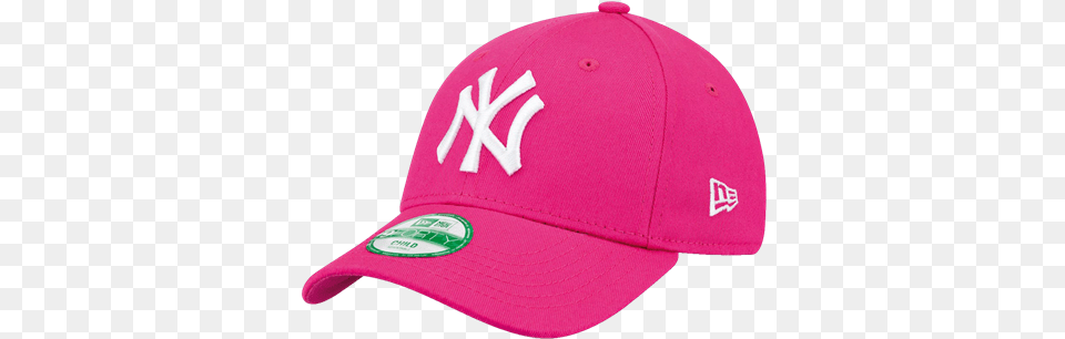 Classic Pale Pink Baseball Cap In 100 Cotton With New Era 9 Forty New York Yankees Youth, Baseball Cap, Clothing, Hat, Hardhat Free Transparent Png