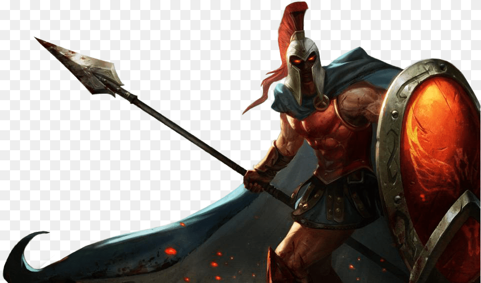 Classic Pantheon Splashart Lol Image Pantheon, Adult, Male, Man, Person Free Transparent Png