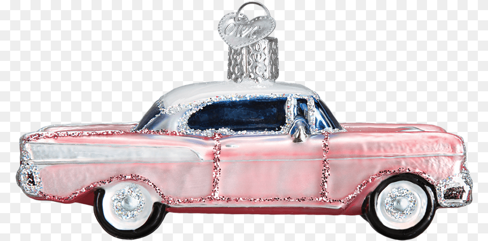 Classic Pink Car Ornament Retro Christmas Tree Ornaments Classic Car, Alloy Wheel, Car Wheel, Machine, Spoke Png Image