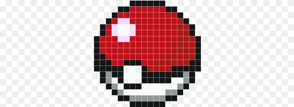 Classic Pokeball Minecraft Pixel Art Pokeball, Qr Code Free Png Download