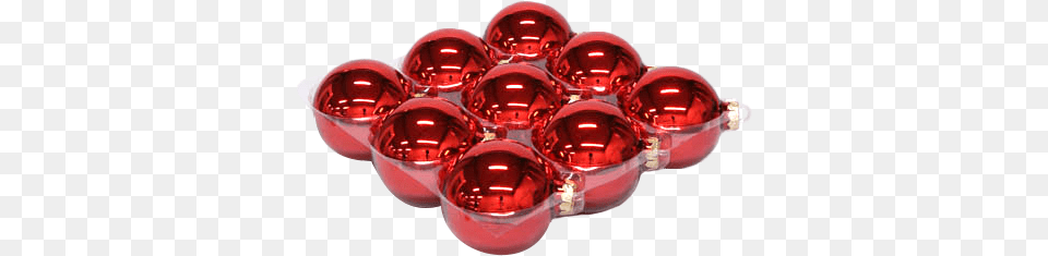 Classic Red Christmas Baubles Button, Sphere, Electronics, Appliance, Ceiling Fan Png Image