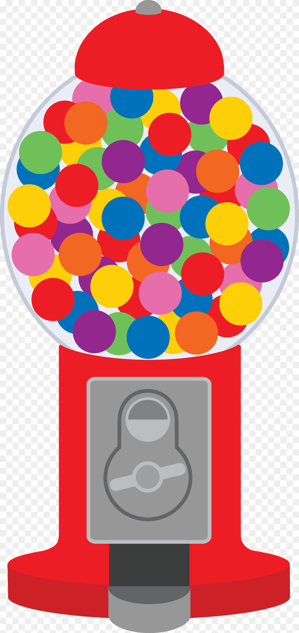 Classic Red Gumball Machine Clip Art Simple Picture Bubble Gum Machine Clip Art, Food, Sweets Free Png Download