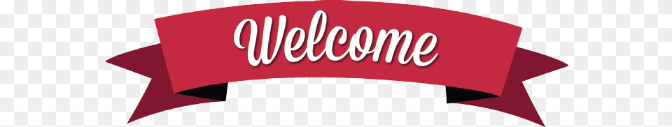 Classic Red Welcome Banner, Logo, Text Free Transparent Png