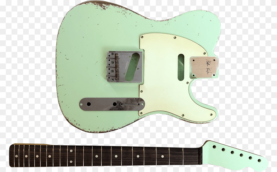 Classic Relic Mars Kit Guitar Green Transparent Finish, Electric Guitar, Musical Instrument Png