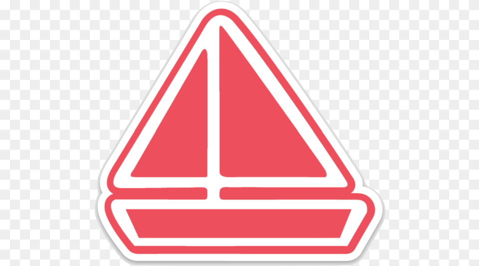 Classic Sailboat Sticker Sign, Triangle, Symbol, First Aid Png