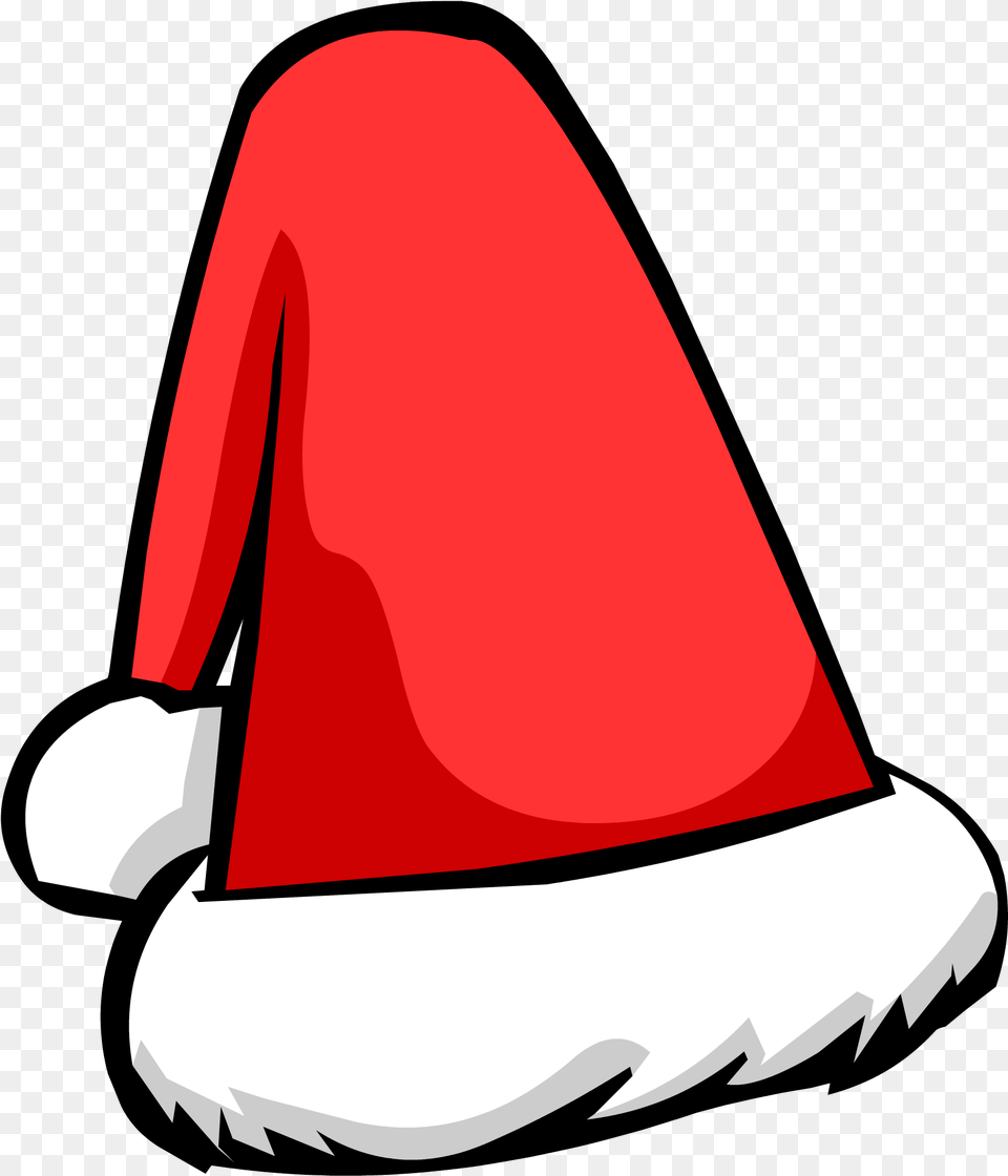 Classic Santa Hat Club Penguin Rewritten Wiki Fandom Christmas Hat Cartoon, Fashion, Food, Ketchup Free Transparent Png
