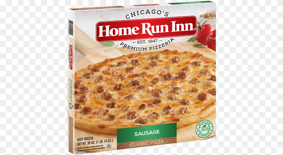 Classic Sausage Pizza Home Run Inn Frozen Pizza, Food, Advertisement Free Png