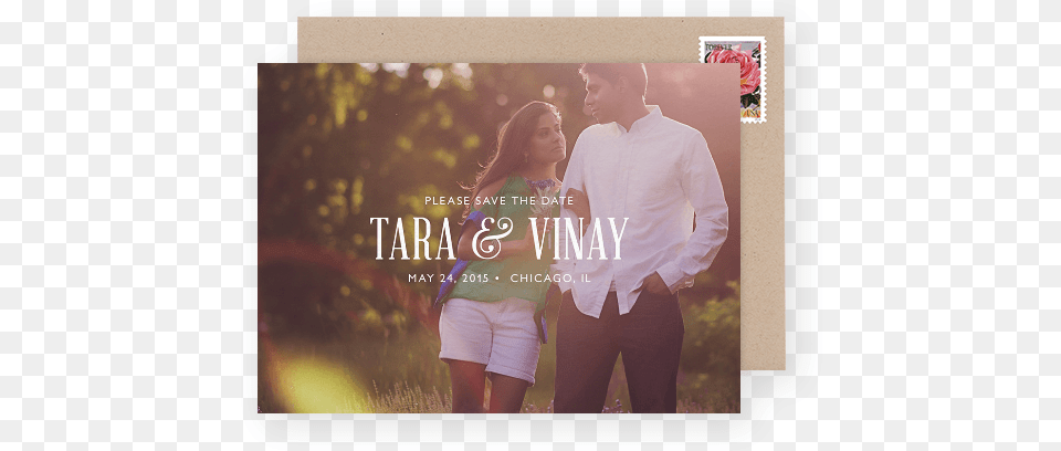 Classic Save The Date Design With Photo Save The Date Classic Designs, Clothing, Shorts, Shirt, Blouse Free Transparent Png