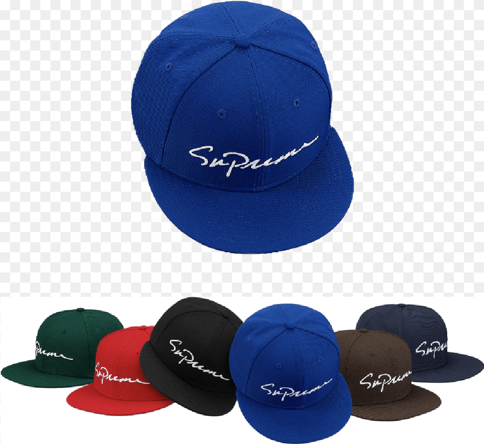 Classic Script New Era Supreme, Baseball Cap, Cap, Clothing, Hat Free Transparent Png