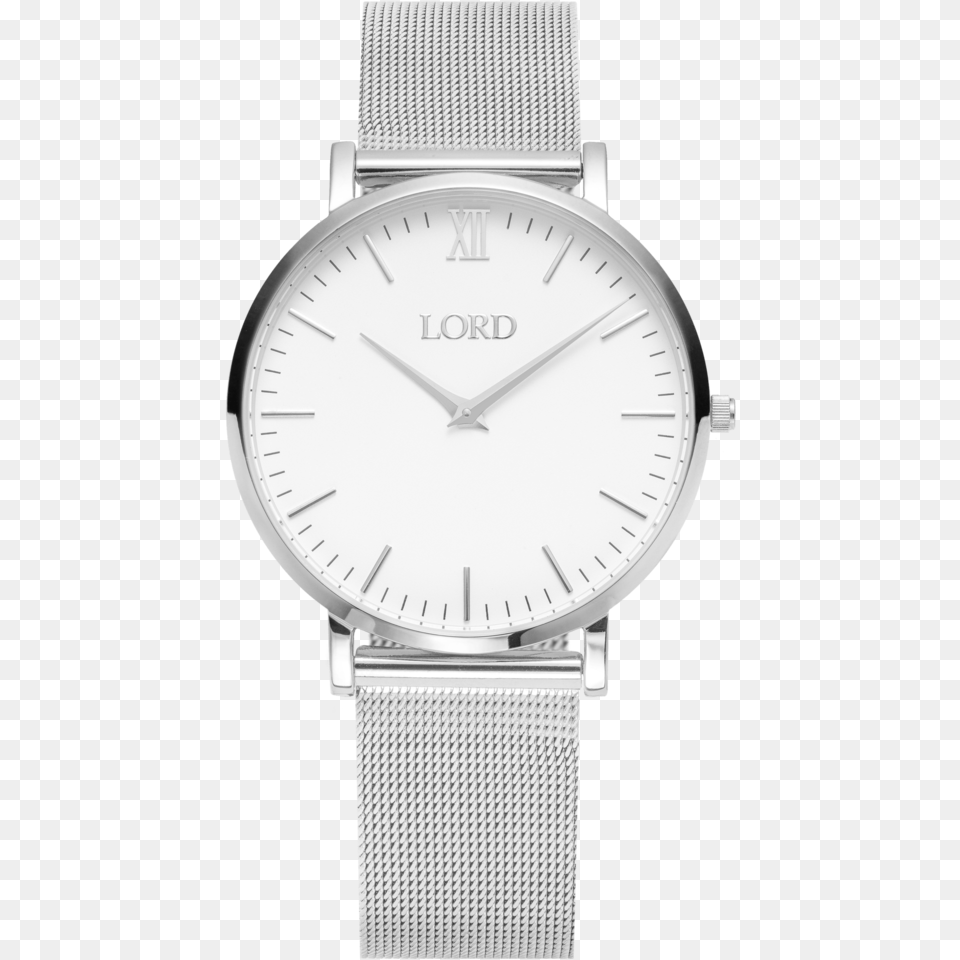 Classic Silver Ladies Stainless Steel Watch Watch, Arm, Body Part, Person, Wristwatch Png Image