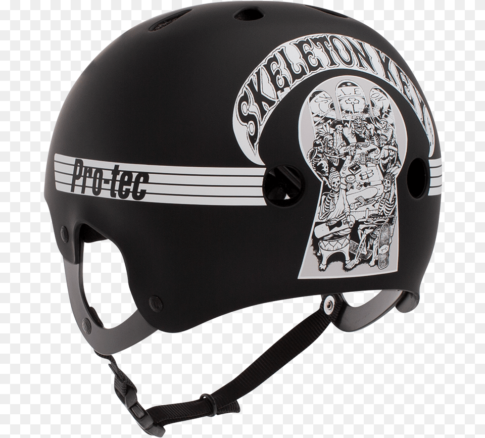 Classic Skate Skeleton Key Skeleton Key Helmet Pro Tec, Crash Helmet, American Football, Football, Person Free Png Download