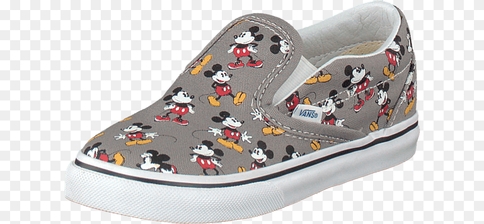 Classic Slip On Vzcrghg Mickey Mouse Disney Vans, Canvas, Clothing, Footwear, Shoe Png