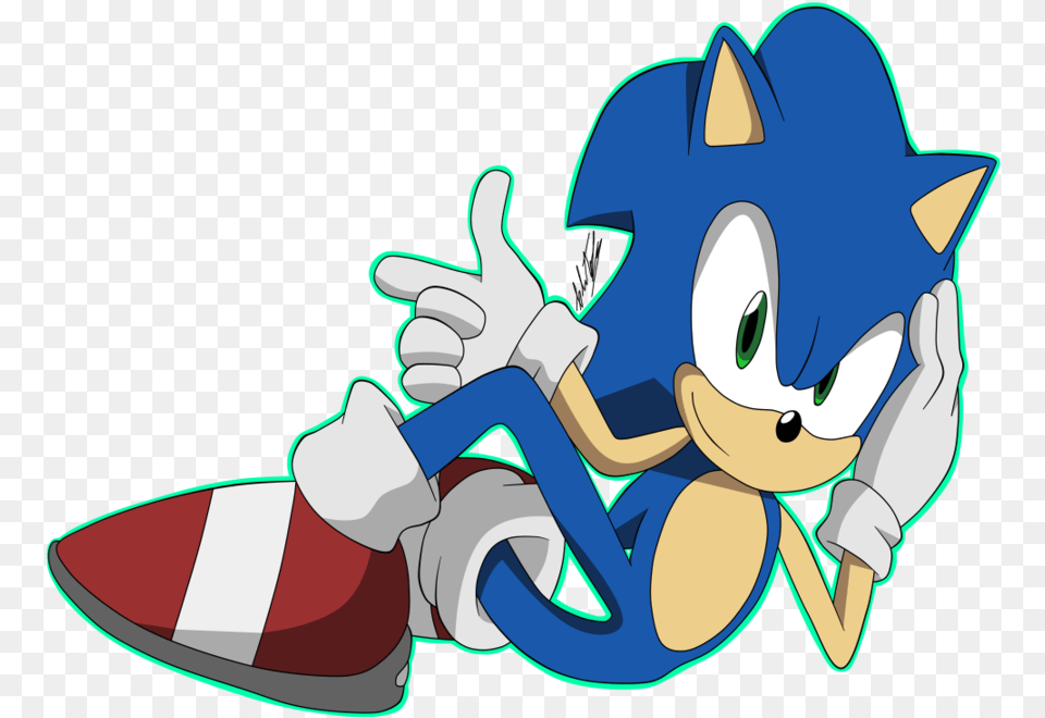 Classic Sonic By Krizeii Free Transparent Png