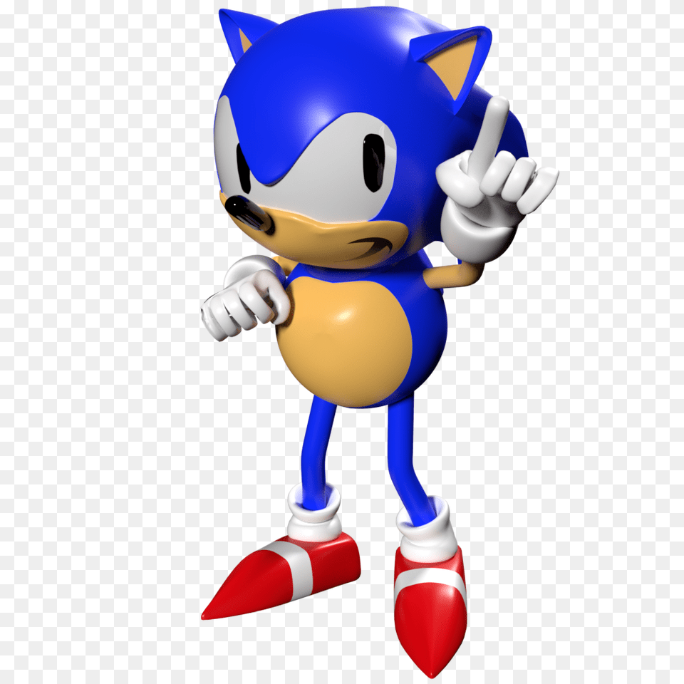 Classic Sonic Model Recreation, Toy Png Image