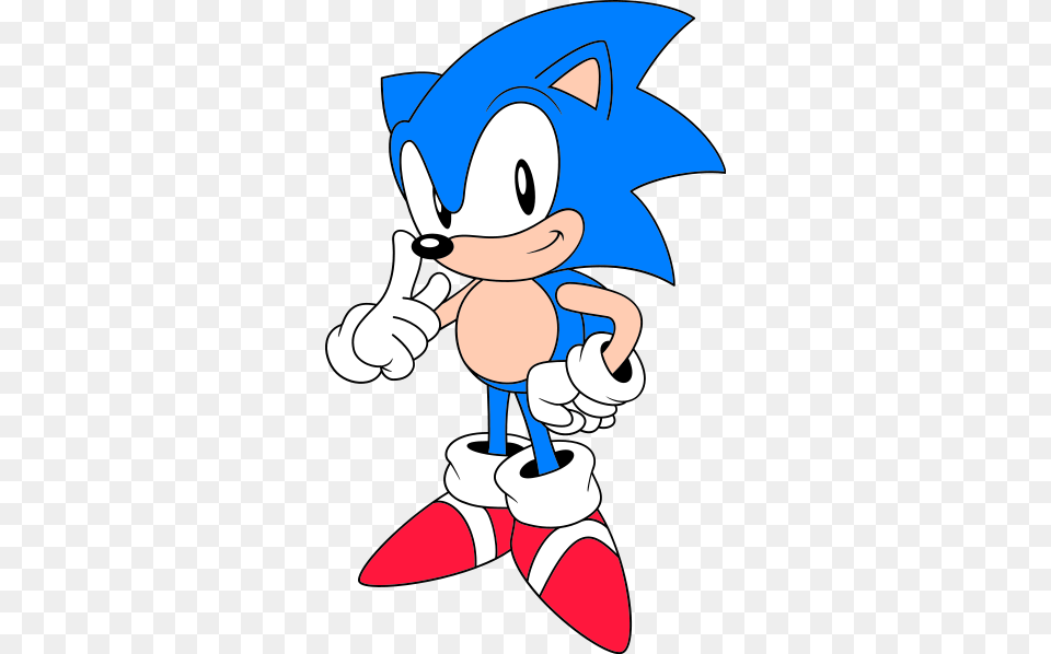 Classic Sonic Nose 73px Classic Sonic Artwork, Cartoon, Baby, Person Png Image
