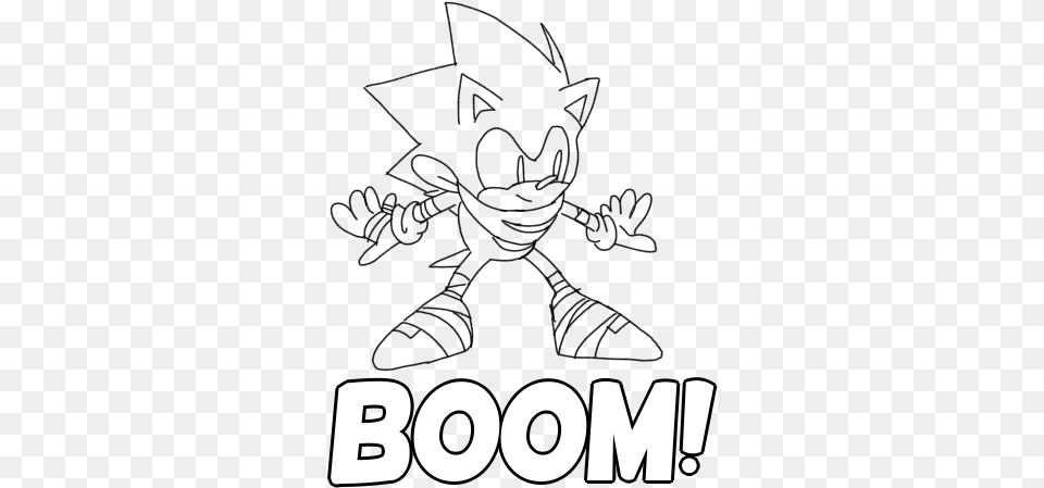 Classic Sonic Suiting Boom Saga Style, Logo, Text Free Png Download