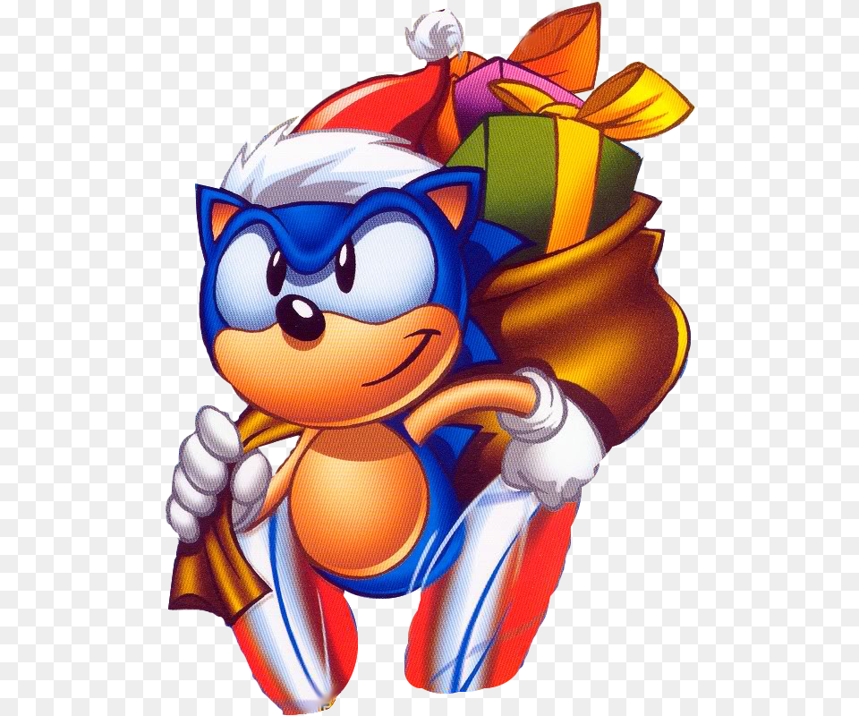 Classic Sonic The Hedgehog Christmas, Art, Toy Png