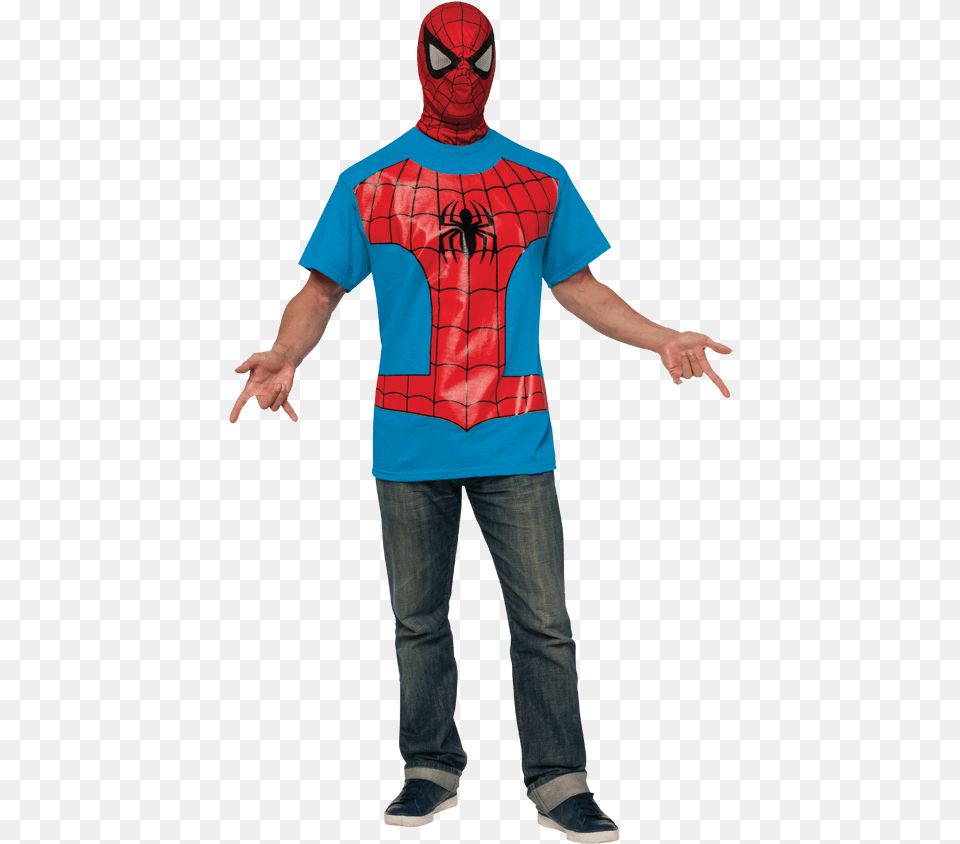 Classic Spiderman T Shirt, Adult, Person, Man, Male Png Image