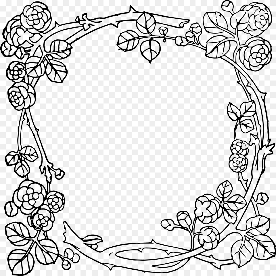 Classic Vector Wreath Art Nouveau Vector, Floral Design, Graphics, Pattern, Face Free Png Download