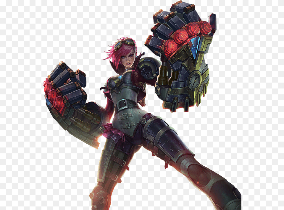 Classic Vi Skin Splashart Vi League Of Legends Hand, Toy, Adult, Female, Person Png