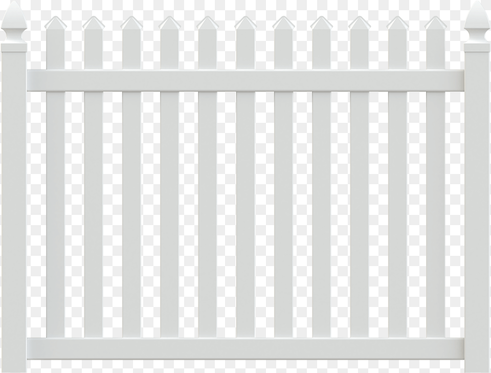 Classic Vinyl Picket Fence Superior 1 1 2 Deluxe Picket Fence, Gate Png Image