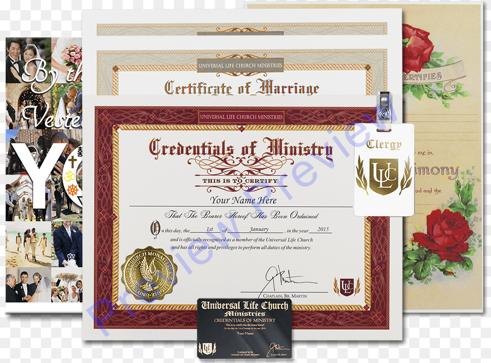 Classic Wedding Set Universal Church Offering Certificate, Text, Person, Flower, Plant Free Transparent Png
