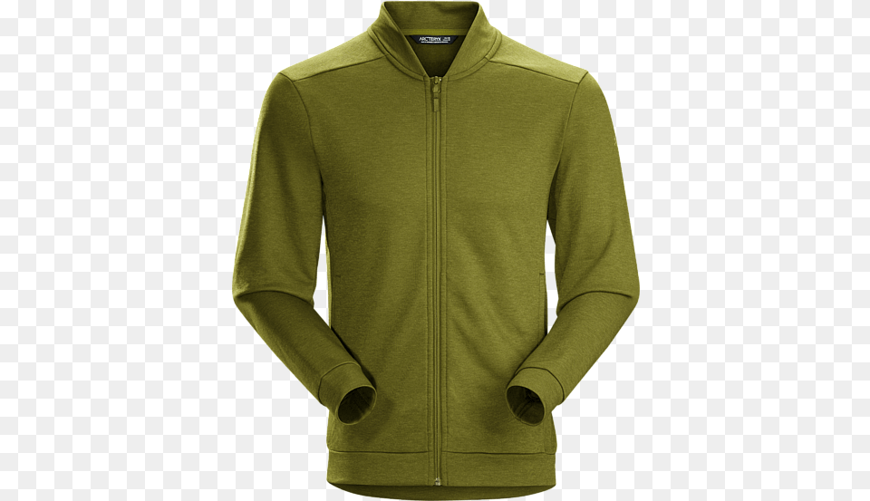 Classic Zip Front Jacket Made From A Soft Lightweight Arc39teryx Dallen Fleece Jacket, Clothing, Sweater, Knitwear, Hoodie Free Png