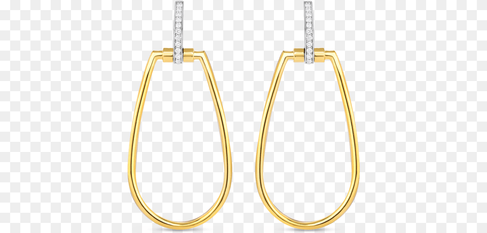 Classica Parisienne 18k Two Tone Diamond Earrings Earrings, Accessories, Earring, Jewelry, Gemstone Free Png