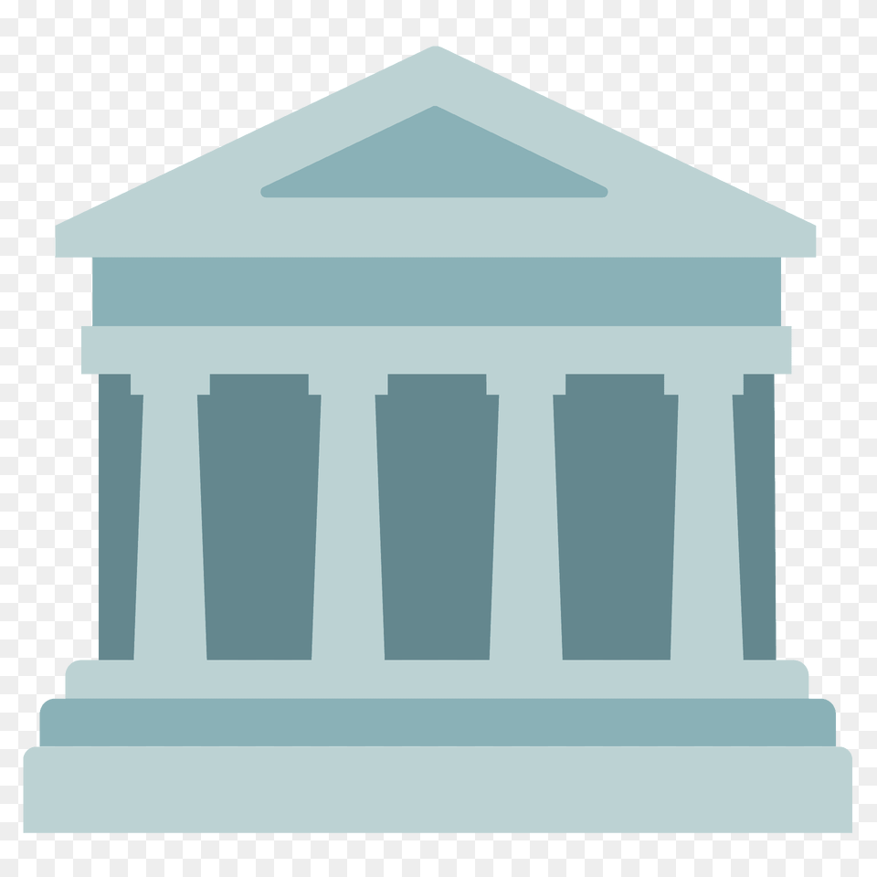 Classical Building Emoji Clipart, Architecture, Pillar, Parthenon, Person Free Png