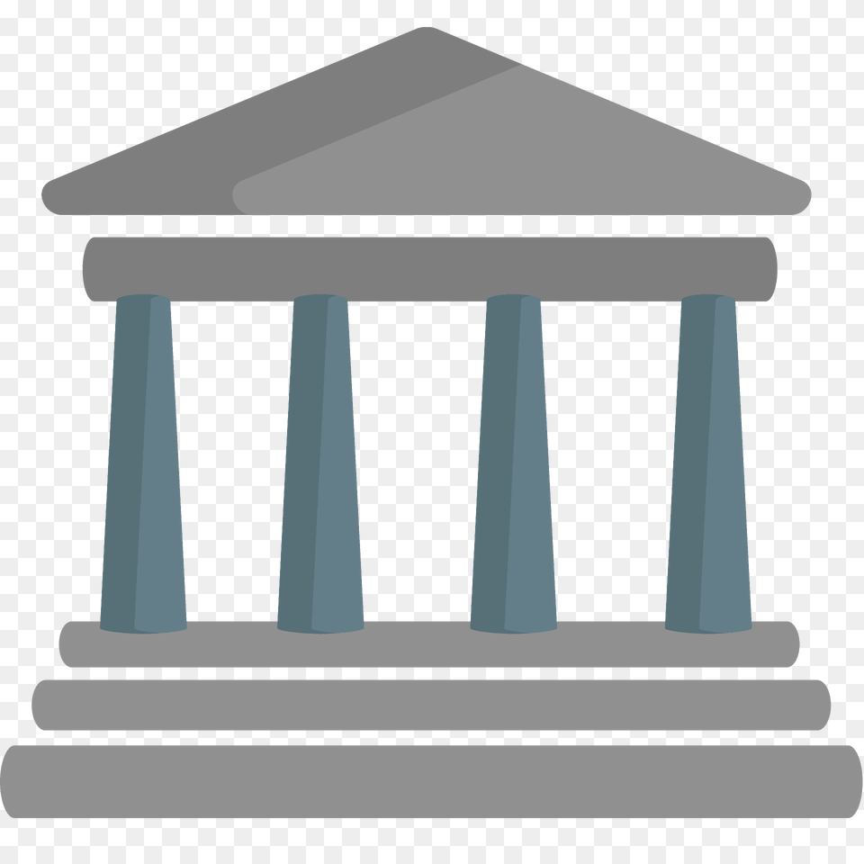 Classical Building Emoji Clipart, Architecture, Pillar, Outdoors, Parthenon Free Png